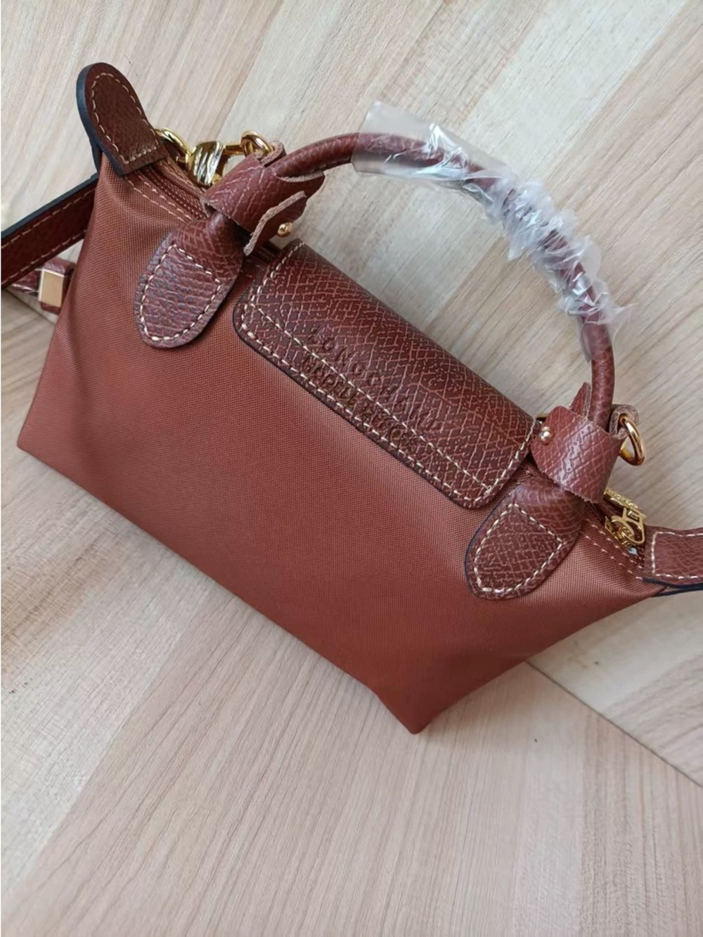 Longchamp Brown Mini Top-Handle Crossbody Bag - Picture 2 of 6